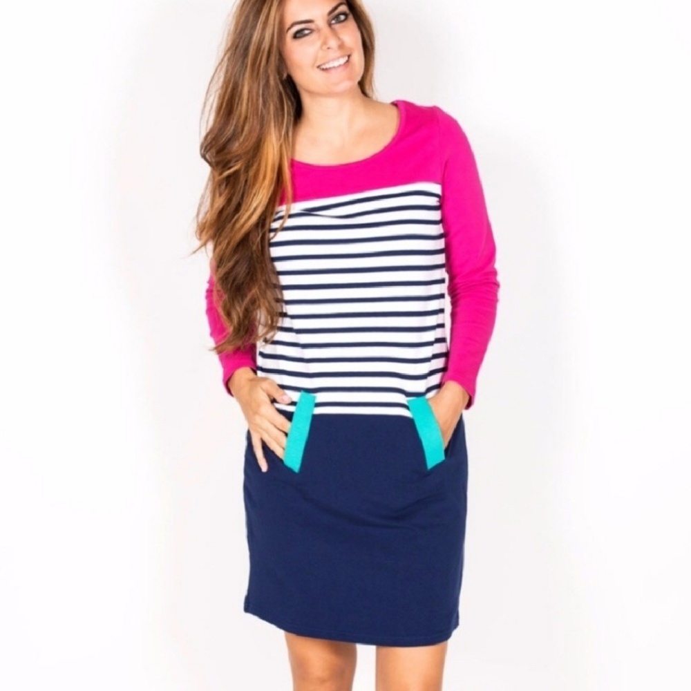 NWT Color block Striped dress